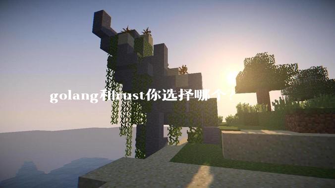 golang和rust你选择哪个？