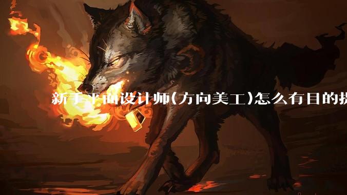 新手平面设计师(方向美工)怎么有目的提升设计能力？